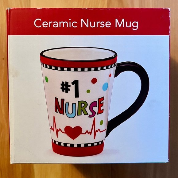 Granny Message Mug With Gift Box Porcelain Blue Ombre Message On Back 18 Ounces - Picture 3 of 3